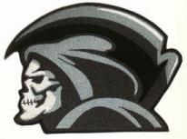 Lg Grim Reaper Back Patch