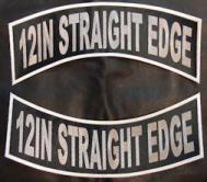 12in Straight Edge Polytwill Rocker Set