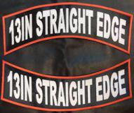 13in Straight Edge Polytwill Rocker Set