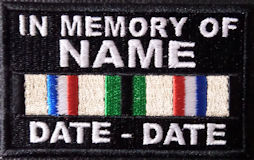 In Memory Of Desert Storm Campaign Ribbon Patch In Memory Of Desert Storm Campaign Ribbon Patch