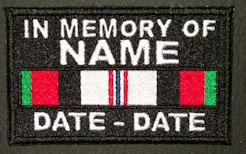 In Memory Of Afghanistan Patch In Memory Of Afghanistan Patch
