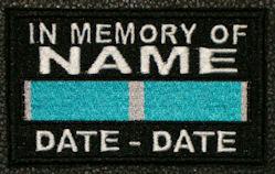 In Memory Of Korea Service Ribbon Patch In Memory Of Korea Service Ribbon Patch