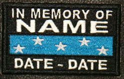In Memory Of Metal Of Honor Ribbon Patch In Memory Of Metal Of Honor Ribbon Patch