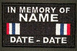 Full Embroidered POW Ribbon Patch Full Embroidered POW Ribbon Patch