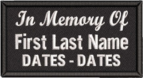 In Memory Of 2 Lines Name and Dates In Memory Of 2 Lines Name and Dates