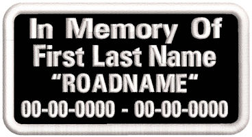 In Memory Of Name-Dates-Roadname - PT-SRDC