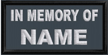 In Memory Of Name Patch - Polytwill
