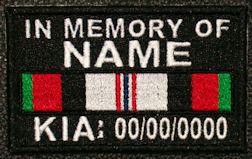 In Memory Of Afghanistan KIA Patch In Memory Of Afghanistan KIA Patch