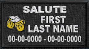 In Memory Of Salute Patch