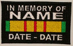 In Memory Of Vietnam Patch In Memory Of Vietnam Patch