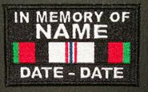 In Memory Of Afghanistan Patch