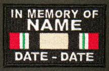 In Memory Of Iraq Patch