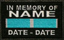 In Memory Of Korea Service Ribbon Patch