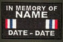 In Memory Of POW Ribbon Patch