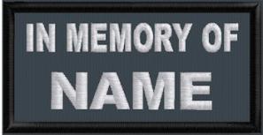 In Memory Name 1 Line Name - Polytwill