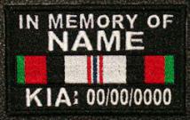 In Memory Of Afghanistan KIA Patch