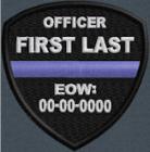 In Memory Of Thin Blue Line Shield patch