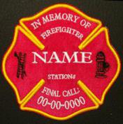 in memory of firefighter patch in memory of firefighter patch