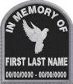 In Memory Of Tombstone Patch with Dove FE In Memory Of Tombstone Patch with Dove FE