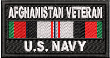 Afghanistan Veteran Service Ribbon Us Navy Patch Afghanistan Veteran Service Ribbon Us Navy Patch