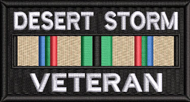Desert Storm Veteran Service Ribbon Patch
