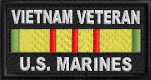 Vietnam Veteran US Marines Patch Vietnam Veteran US Marines Patch