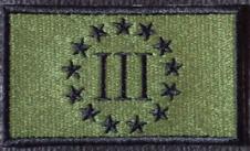 3 Percent Patch OD-Black