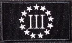 3Percent Patch Black-White