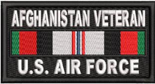 Afghanistan Veteran Service Ribbon Us Air Force Patch