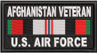 Afghanistan Veteran Service Ribbon US Air Force Patch