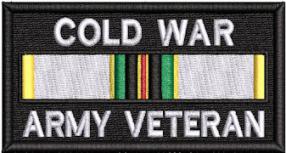 Cold War Army Veteran Service Ribbon Patch