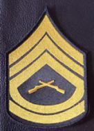 Gunnery Sgt Chevron Black-Gold