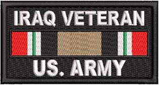 Iraq Veteran Service Ribbon Us Army Patch