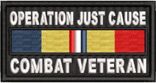 Operation Just Cause Combat Veteran Service Ribbon Patch
