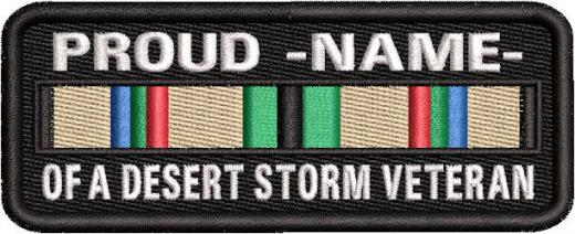 Proud Desert Storm Veteran Patch
