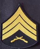 Sgt Chevron Black-Gold