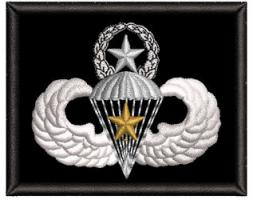 Combat Gold Star Master Paratrooper Badge Patch