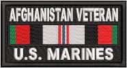 Afghanistan Veteran Service Ribbon US Marines Patch Afghanistan Veteran Service Ribbon US Marines Patch