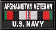 Afghanistan Veteran Service Ribbon US NAVY Patch Afghanistan Veteran Service Ribbon US NAVY Patch