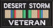 Desert Storm Veteran Service Ribbon Patch Desert Storm Veteran Service Ribbon Patch