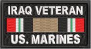 Iraq Veteran Service Ribbon US Marines Patch Iraq Veteran Service Ribbon US Marines Patch