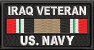 Iraq Veteran Service Ribbon US Navy Patch Iraq Veteran Service Ribbon US Navy Patch