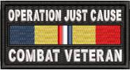 Operation Just Cause Combat Veteran Service Ribbon Patch Operation Just Cause Combat Veteran Service Ribbon Patch