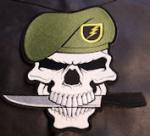 Military Skull 9.5in x 9.5in