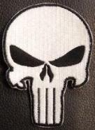 The Punisher Skull - White