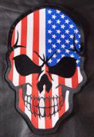 USA Flag Skull-2 12in