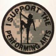 I Support The Performing Arts Patch - ACU Camo