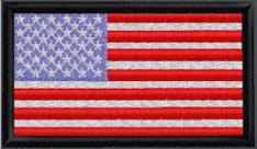 US Flag XSmall 3x1.75in