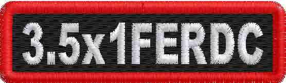 thumbnail interactive-video image 1 of Custom Embroidered Name Tag Hook Patch – 3.5 X 1 Inch, Motorcycle Biker, USA Made 1 of 4