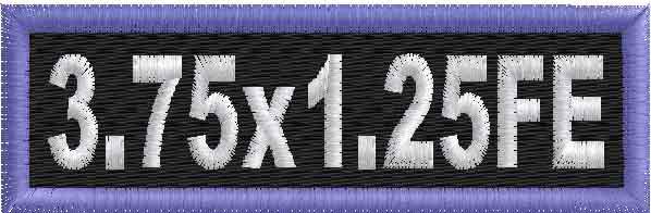 3.75in x 1.25in Name Patch - FE